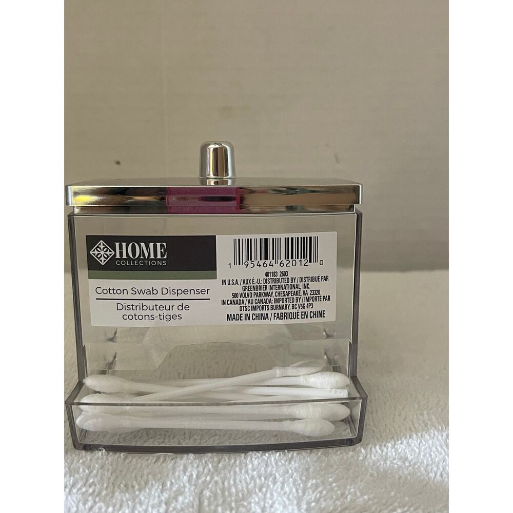 NWT Home Collections Cotton Swab Dispenser - Picture 6 of 7
